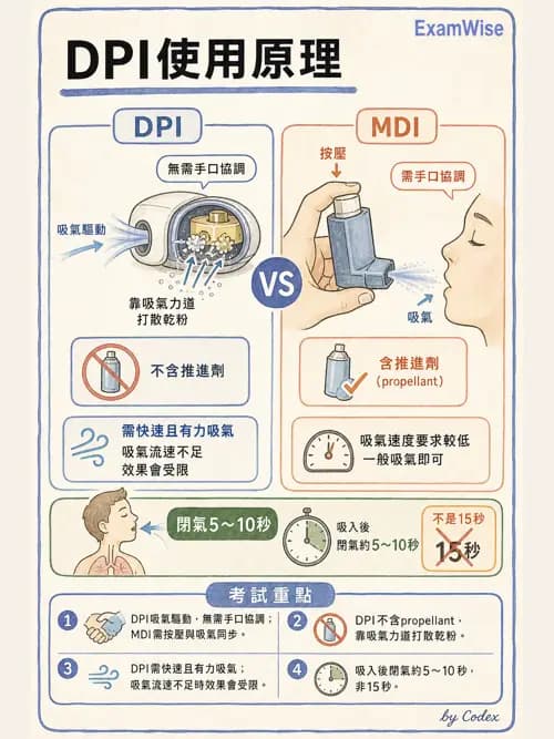呼吸治療師 - 吸入性藥物噴霧設備 - AI 圖文解析預覽