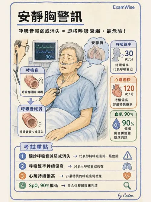 呼吸治療師 - 心臟疾病與COPD重症 - AI 圖文解析預覽