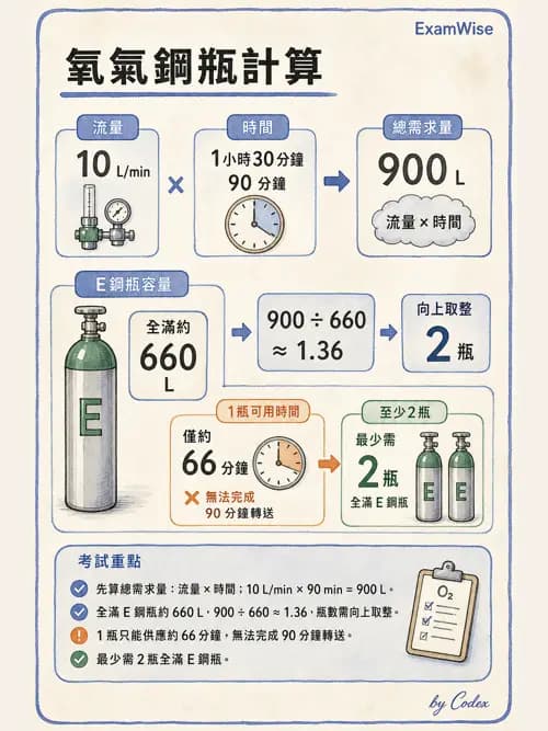 呼吸治療師 - 氣體輸送系統與氧氣治療 - AI 圖文解析預覽