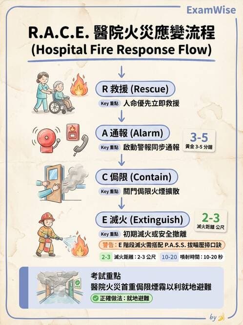護理師 - 護理安全與環境管理 - AI 圖文解析預覽