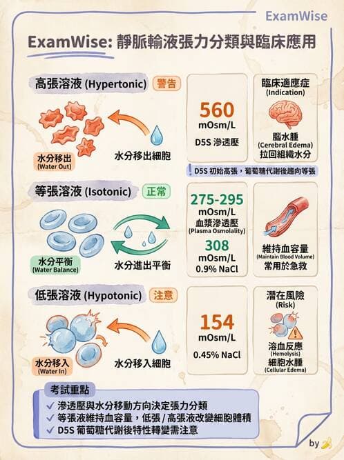 護理師 - 靜脈輸液與電解質平衡 - AI 圖文解析預覽