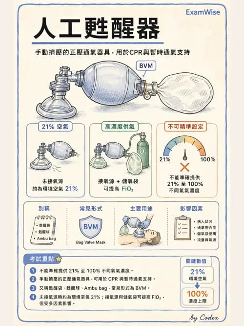 呼吸治療師 - 甦醒器設備 - AI 圖文解析預覽