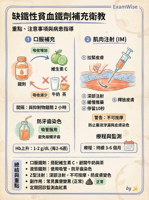 護理師 - 貧血與凝血疾病 - AI 圖文解析預覽