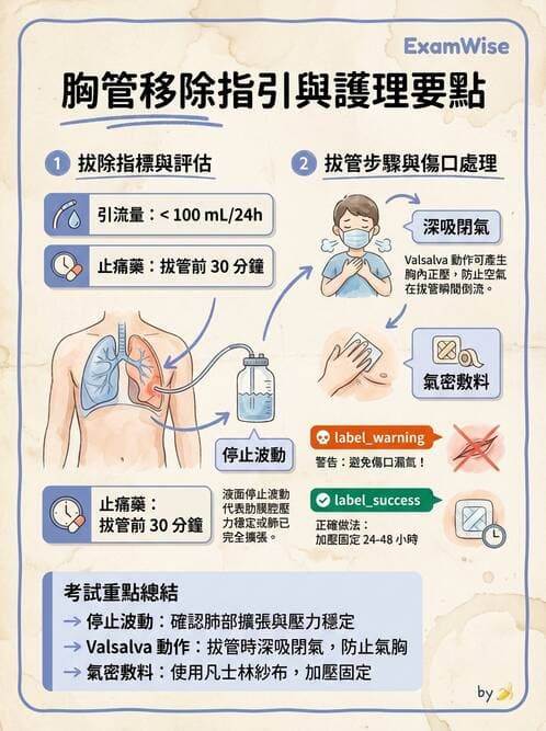 護理師 - 呼吸衰竭與胸腔護理 - AI 圖文解析預覽