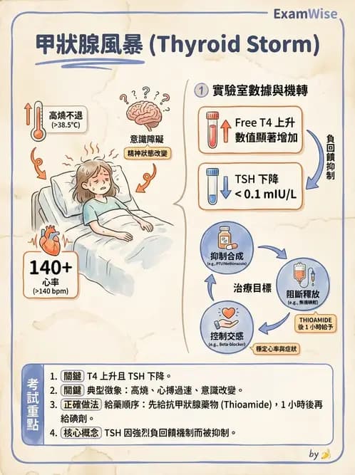 護理師 - 甲狀腺與副甲狀腺疾病 - AI 圖文解析預覽