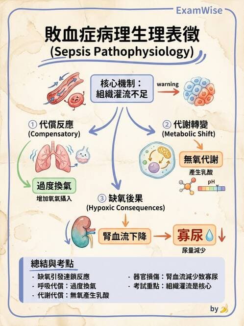 護理師 - 休克與敗血症護理 - AI 圖文解析預覽