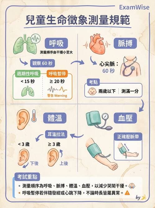 護理師 - 兒童基本護理評估技術 - AI 圖文解析預覽