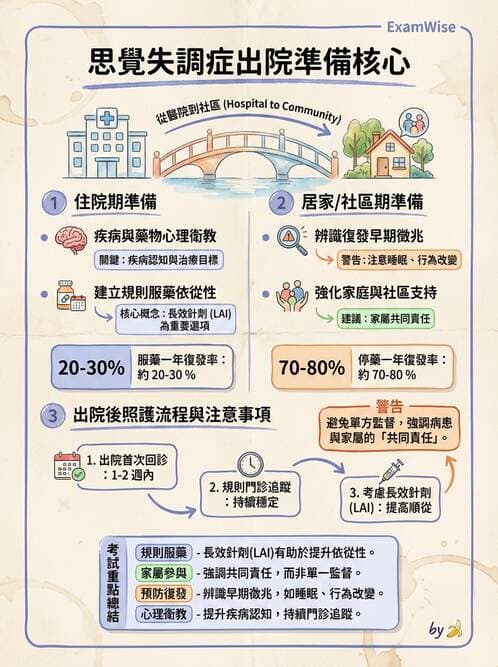 護理師 - 思覺失調症護理 - AI 圖文解析預覽