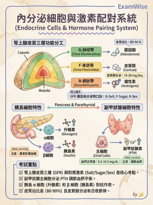 護理師 - 概論、皮膚系統、內分泌系統 - AI 圖文解析預覽