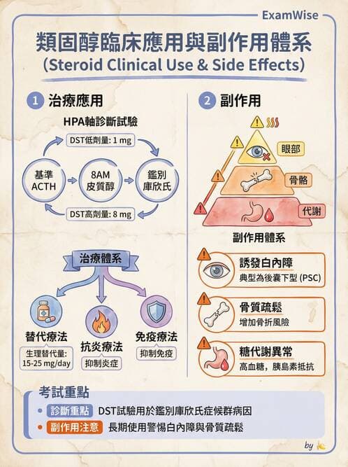 護理師 - 影響新陳代謝及內分泌功能藥物 - AI 圖文解析預覽