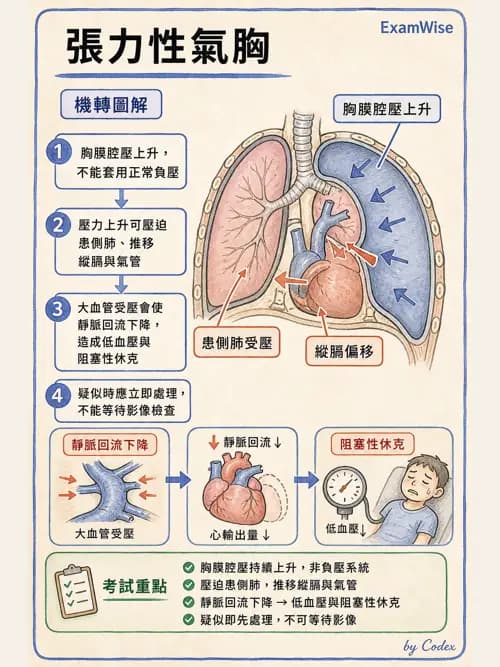 呼吸治療師 - 正壓通氣生理影響與合併症 - AI 圖文解析預覽