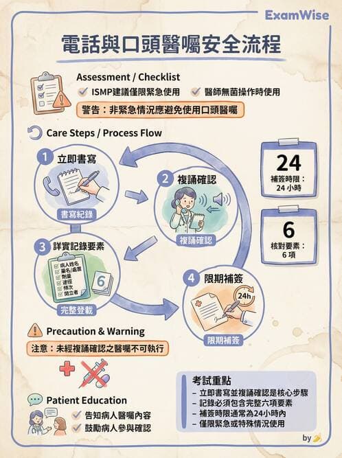 護理師 - 給藥原則與口服給藥 - AI 圖文解析預覽