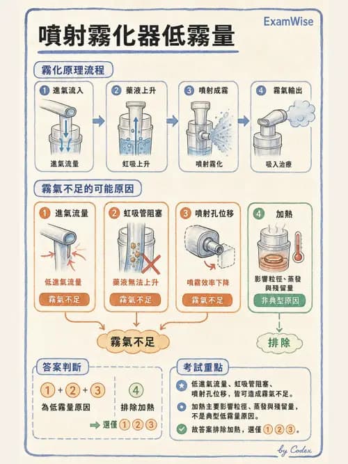 呼吸治療師 - 吸入性藥物噴霧設備 - AI 圖文解析預覽