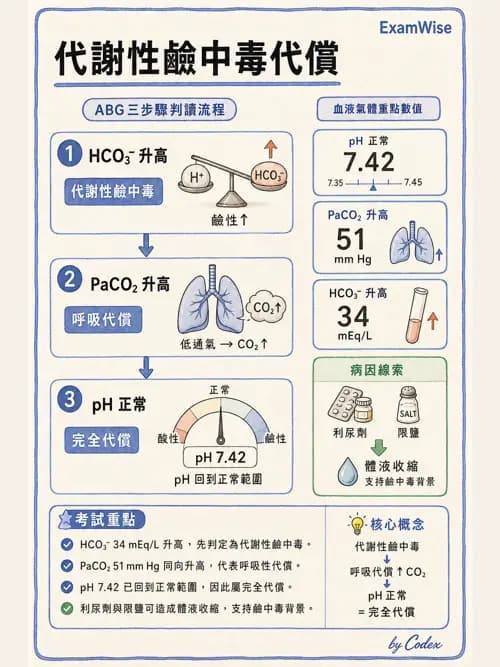 呼吸治療師 - 酸鹼平衡與腎臟生理 - AI 圖文解析預覽