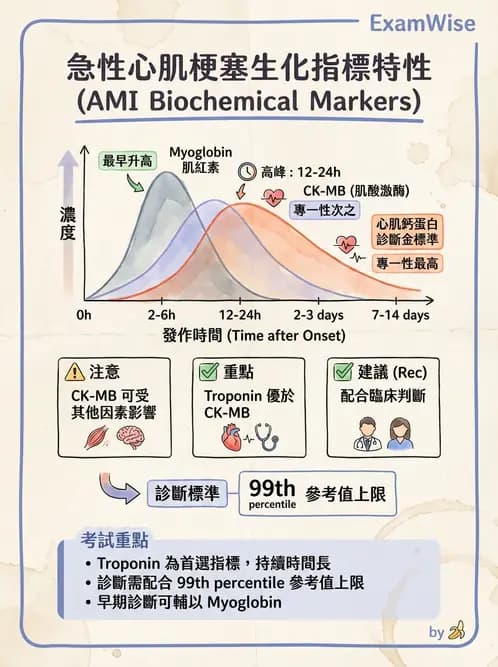 護理師 - 冠狀動脈疾病與心肌梗塞 - AI 圖文解析預覽