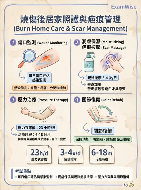 護理師 - 燒傷護理 - AI 圖文解析預覽