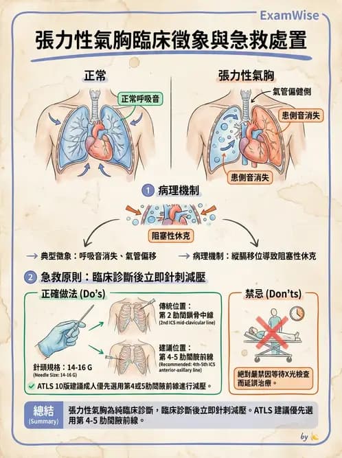 護理師 - 呼吸衰竭與胸腔護理 - AI 圖文解析預覽