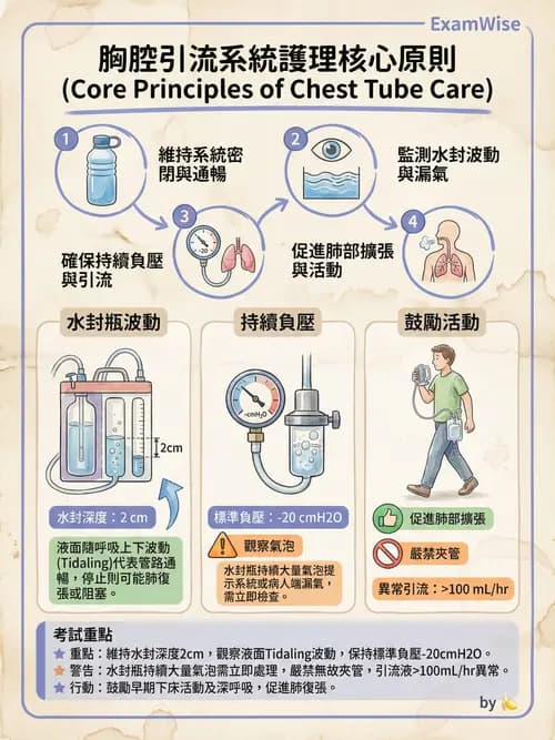 護理師 - 呼吸衰竭與胸腔護理 - AI 圖文解析預覽