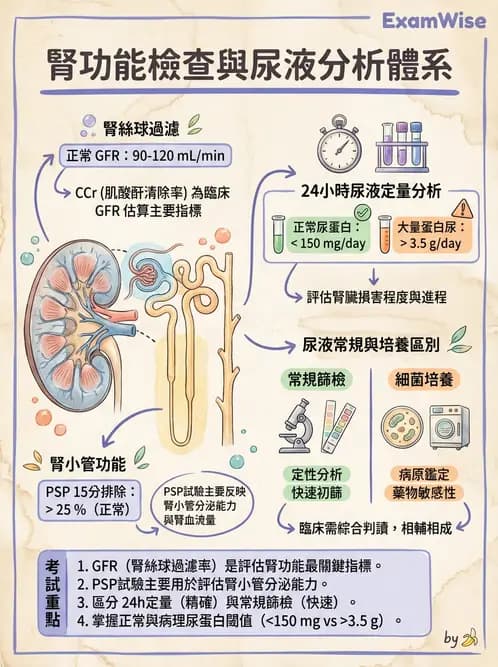 護理師 - 泌尿道疾病與排尿障礙 - AI 圖文解析預覽