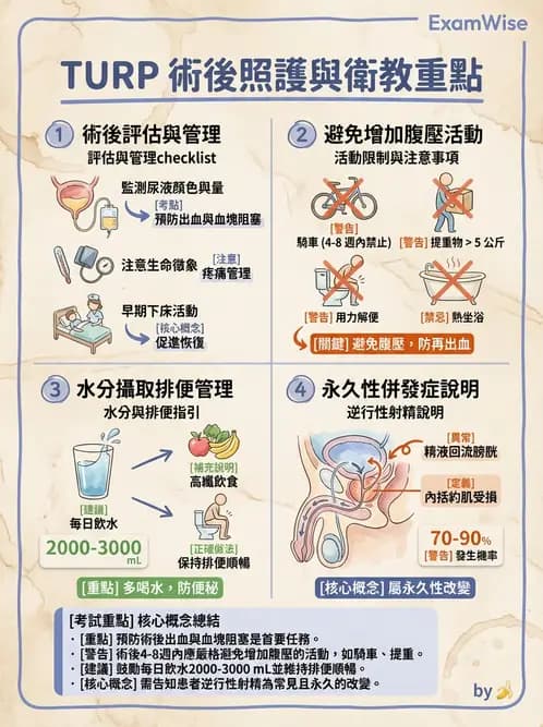 護理師 - 泌尿道疾病與排尿障礙 - AI 圖文解析預覽