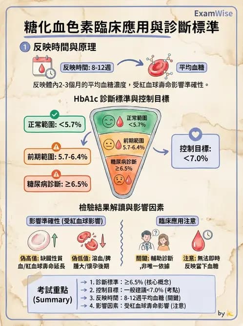 護理師 - 糖尿病基礎與藥物治療 - AI 圖文解析預覽