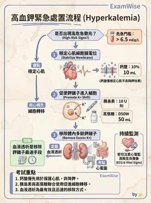 護理師 - 透析、電解質與酸鹼平衡 - AI 圖文解析預覽
