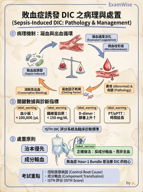 護理師 - 休克與敗血症護理 - AI 圖文解析預覽