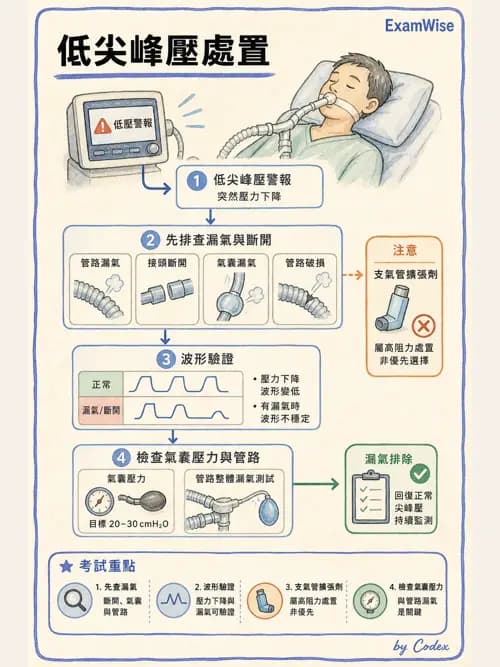 呼吸治療師 - 呼吸器圖形判讀與故障排除 - AI 圖文解析預覽