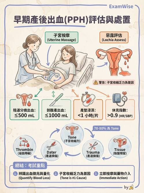 護理師 - 產後生理恢復與護理 - AI 圖文解析預覽