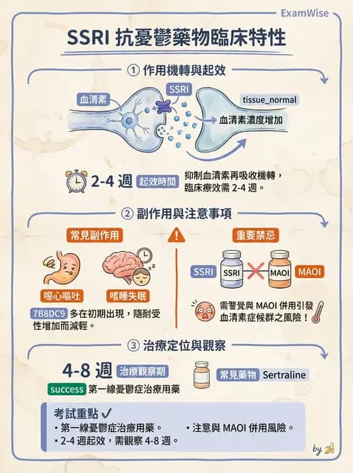 護理師 - 憂鬱症與自殺防治 - AI 圖文解析預覽
