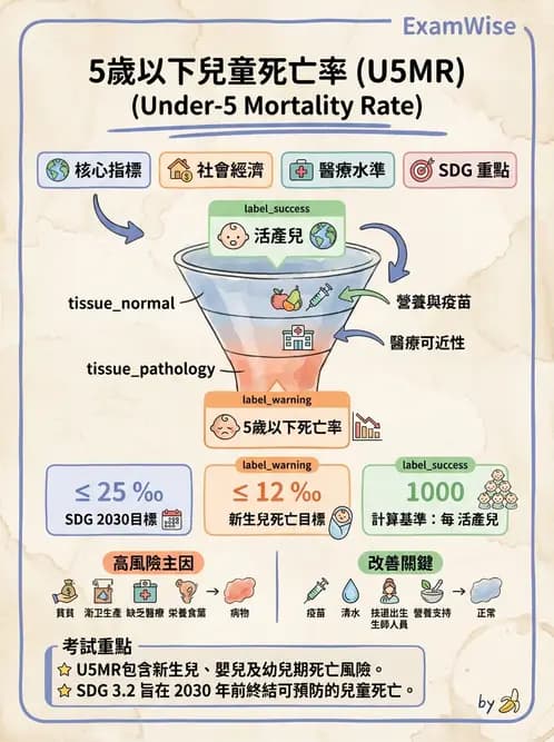 護理師 - 生命統計與健康指標 - AI 圖文解析預覽