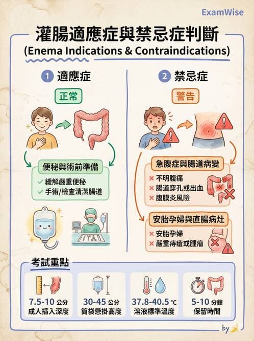 護理師 - 腸道排泄與灌腸護理 - AI 圖文解析預覽