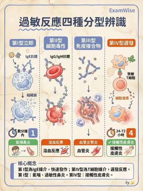 護理師 - 自體免疫疾病與過敏反應 - AI 圖文解析預覽