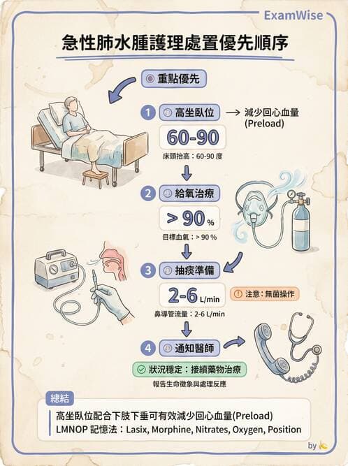 護理師 - 呼吸衰竭與胸腔護理 - AI 圖文解析預覽
