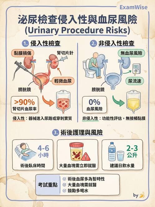 護理師 - 泌尿道疾病與排尿障礙 - AI 圖文解析預覽
