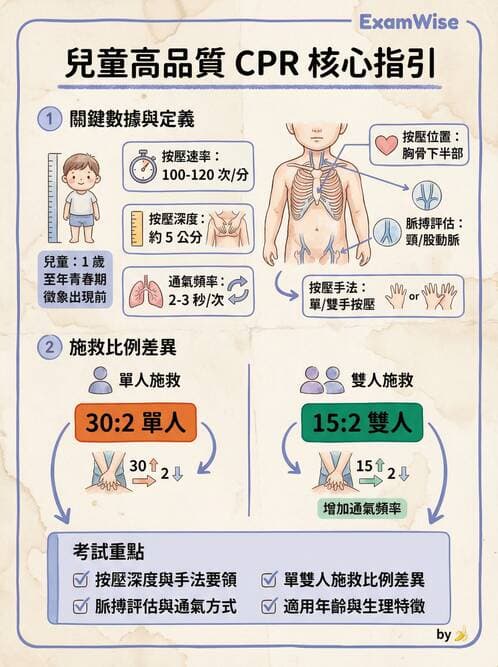 護理師 - 兒童急症與燒傷護理 - AI 圖文解析預覽