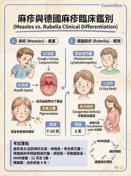護理師 - 兒童傳染性疾病 - AI 圖文解析預覽