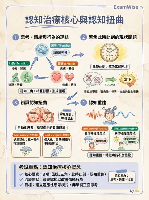 護理師 - 心理治療與團體治療 - AI 圖文解析預覽