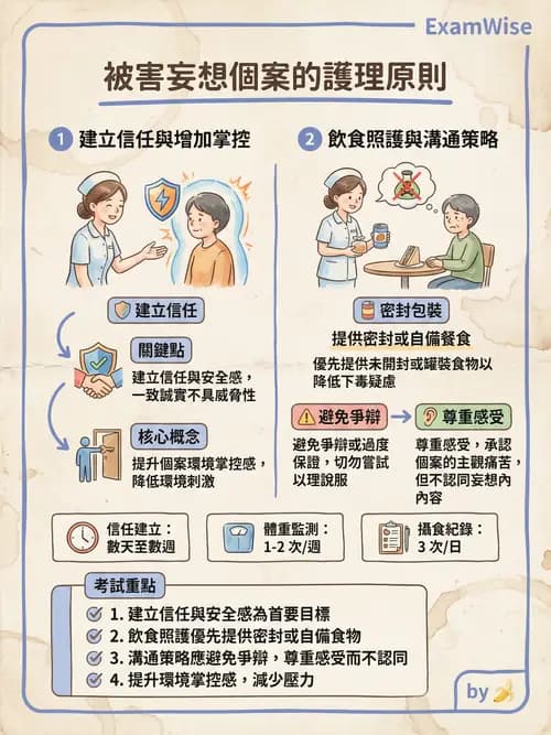 護理師 - 思覺失調症護理 - AI 圖文解析預覽