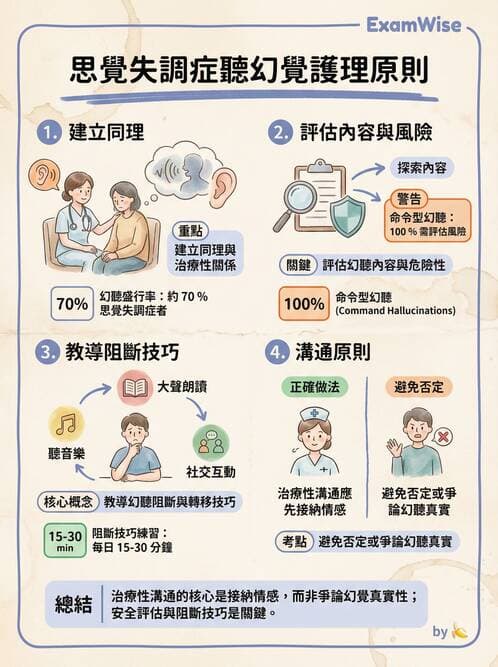 護理師 - 思覺失調症護理 - AI 圖文解析預覽