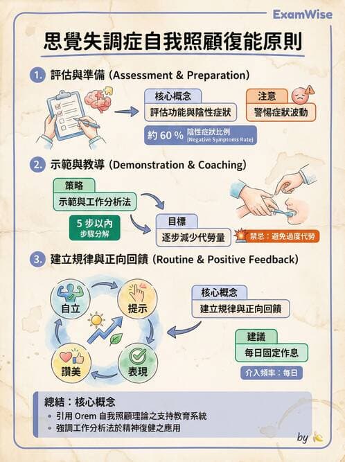 護理師 - 思覺失調症護理 - AI 圖文解析預覽