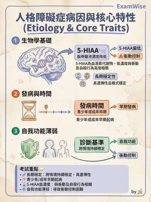 護理師 - 人格障礙與身體症狀障礙 - AI 圖文解析預覽