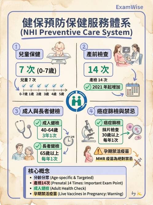 護理師 - 健康照護體系與健康政策 - AI 圖文解析預覽