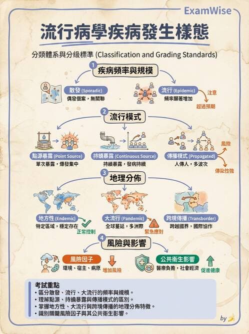 護理師 - 流行病學研究方法 - AI 圖文解析預覽