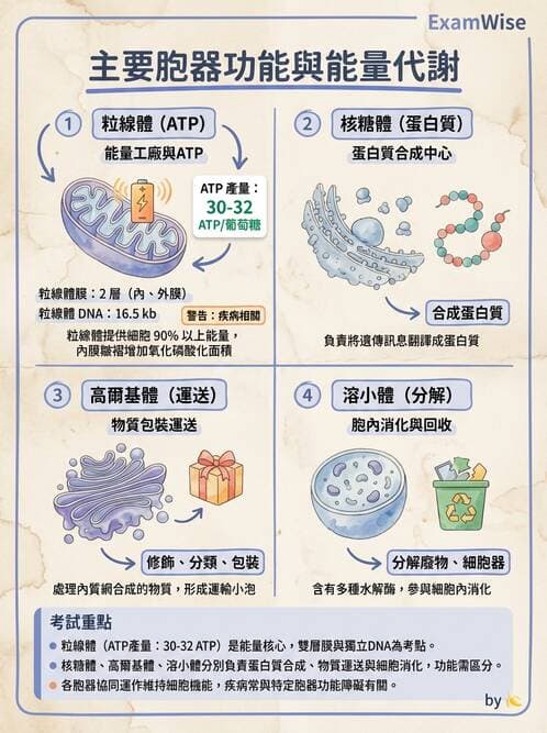 護理師 - 細胞生理 - AI 圖文解析預覽