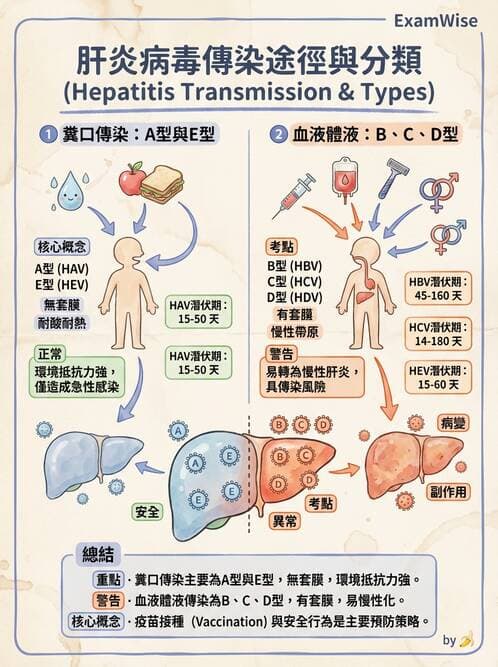護理師 - DNA 病毒與肝炎病毒 - AI 圖文解析預覽