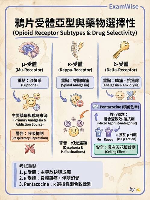 護理師 - 鎮痛、麻醉與神經科藥物 - AI 圖文解析預覽