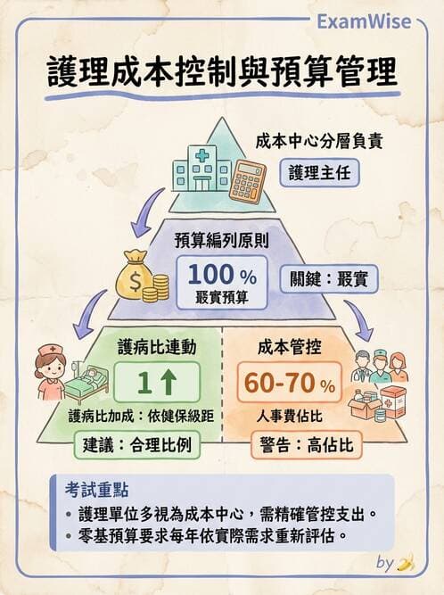 護理師 - 成本預算管理 - AI 圖文解析預覽