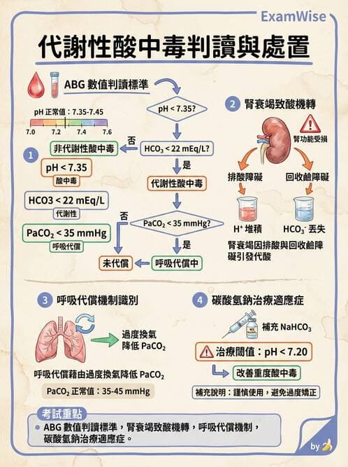 護理師 - 透析、電解質與酸鹼平衡 - AI 圖文解析預覽