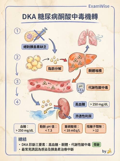 護理師 - 糖尿病併發症護理 - AI 圖文解析預覽